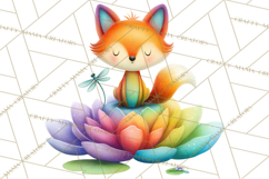 Rainbow Spring Animals Clipart, Pastel Rainbow Forest Png Product Image 4