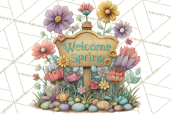 Rainbow Spring Animals Clipart, Pastel Rainbow Forest Png Product Image 2
