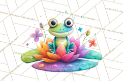 Rainbow Spring Animals Clipart, Pastel Rainbow Forest Png Product Image 5