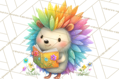 Rainbow Spring Animals Clipart, Pastel Rainbow Forest Png Product Image 3