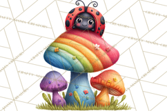 Rainbow Spring Animals Clipart, Pastel Rainbow Forest Png Product Image 3