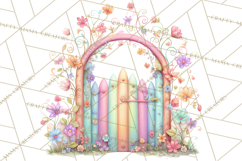 Rainbow Spring Animals Clipart, Pastel Rainbow Forest Png Product Image 2