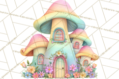 Rainbow Spring Animals Clipart, Pastel Rainbow Forest Png Product Image 5