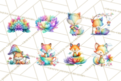 Rainbow Spring Animals Clipart, Pastel Rainbow Forest Png Product Image 3
