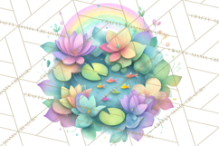 Rainbow Spring Animals Clipart, Pastel Rainbow Forest Png Product Image 5