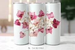 Rainbow Leaves Tumbler Wraps | Dried Color Flowers Product Image 3