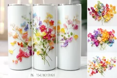 Rainbow Bougainvillea Tumbler  