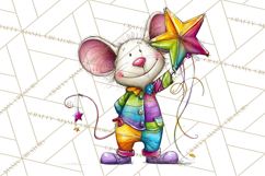 Rainbow Christmas Magic PNG Clipart, Christmas Trees Png Product Image 2