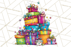 Rainbow Christmas Magic PNG Clipart, Christmas Trees Png Product Image 5