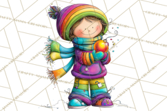 Rainbow Christmas Magic PNG Clipart, Christmas Trees Png Product Image 2