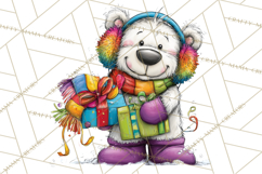 Rainbow Christmas Magic PNG Clipart, Christmas Trees Png Product Image 4