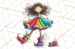 Rainbow Christmas Magic PNG Clipart, Christmas Trees Png Product Image 2