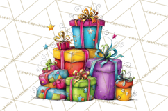 Rainbow Christmas Magic PNG Clipart, Christmas Trees Png Product Image 5