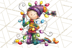 Rainbow Christmas Magic PNG Clipart, Christmas Trees Png Product Image 2