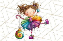 Rainbow Christmas Magic PNG Clipart, Christmas Trees Png Product Image 4