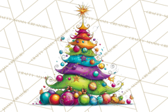 Rainbow Christmas Magic PNG Clipart, Christmas Trees Png Product Image 3