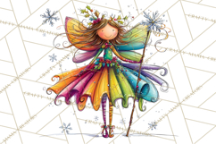Rainbow Christmas Magic PNG Clipart, Christmas Trees Png Product Image 2