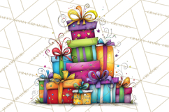 Rainbow Christmas Magic PNG Clipart, Christmas Trees Png Product Image 4