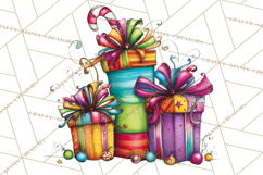 Rainbow Christmas Magic PNG Clipart, Christmas Trees Png Product Image 5