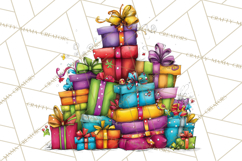 Rainbow Christmas Magic PNG Clipart, Christmas Trees Png Product Image 3