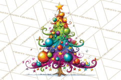 Rainbow Christmas Magic PNG Clipart, Christmas Trees Png Product Image 4