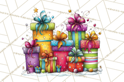 Rainbow Christmas Magic PNG Clipart, Christmas Trees Png Product Image 5