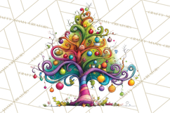 Rainbow Christmas Magic PNG Clipart, Christmas Trees Png Product Image 3