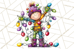 Rainbow Christmas Magic PNG Clipart, Christmas Trees Png Product Image 4