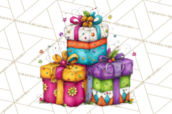 Rainbow Christmas Magic PNG Clipart, Christmas Trees Png Product Image 3