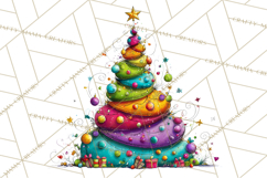 Rainbow Christmas Magic PNG Clipart, Christmas Trees Png Product Image 5