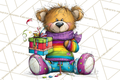 Rainbow Christmas Magic PNG Clipart, Christmas Trees Png Product Image 2