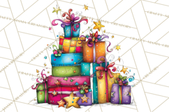 Rainbow Christmas Magic PNG Clipart, Christmas Trees Png Product Image 5