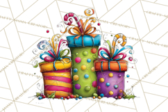 Rainbow Christmas Magic PNG Clipart, Christmas Trees Png Product Image 3