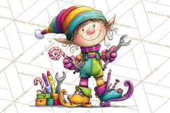 Rainbow Christmas Magic PNG Clipart, Christmas Trees Png Product Image 4