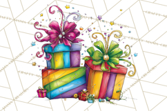 Rainbow Christmas Magic PNG Clipart, Christmas Trees Png Product Image 5