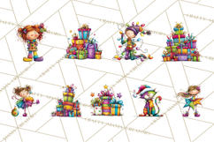 Rainbow Christmas Magic PNG Clipart, Christmas Trees Product Image 4
