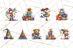 Rainbow Christmas Magic PNG Clipart, Christmas Trees Product Image 8