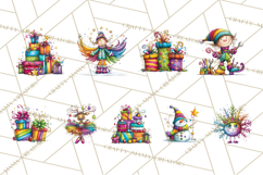 Rainbow Christmas Magic PNG Clipart, Christmas Trees Product Image 9