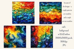 Alcohol Ink Rainbow Colors Abstract Patterns, Watercolor, s5 Product Image 2