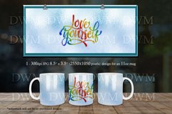 Love Yourself - Rainbow Colors 11oz &amp; 15oz Mug Sublimation Product Image 3