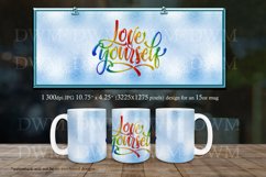 Love Yourself - Rainbow Colors 11oz &amp; 15oz Mug Sublimation Product Image 2