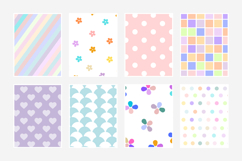 Rainbow Color Pastel Seamless Digital Paper Product Image 2