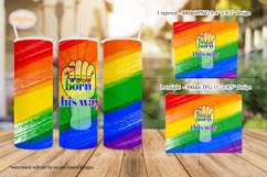 Born this Way - Rainbow Color 20oz Tumbler Sublimation Product Image 2