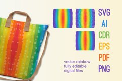 Rainbow Colors Scalable Vector Files AI SVG EP PDF