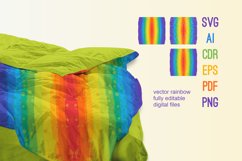 Rainbow Colors Scalable Vector Files AI SVG EP PDF