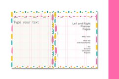 Rainbow Colors Undated Planner Pages Interactive PDF files