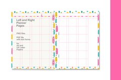 Rainbow Colors Undated Planner Pages Interactive PDF files