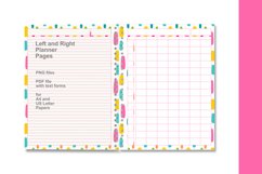 Rainbow Colors Undated Planner Pages Interactive PDF files