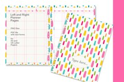 Rainbow Colors Undated Planner Pages Interactive PDF files