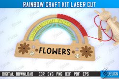 Rainbow Craft Kit Laser Cut Design, Kids Montessori Game SVG Product Image 1